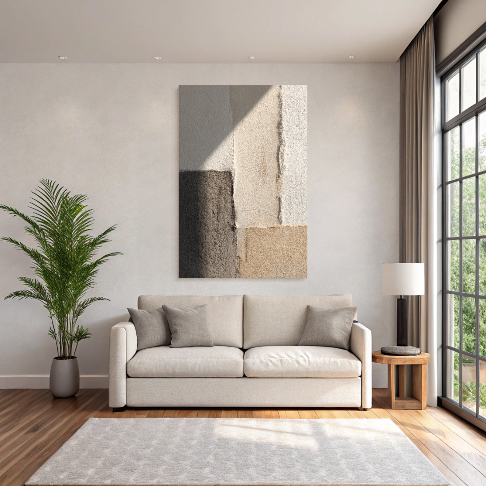 Texturierte Wand Mit Bunten Abschnitten Farbpalette Designkonzept