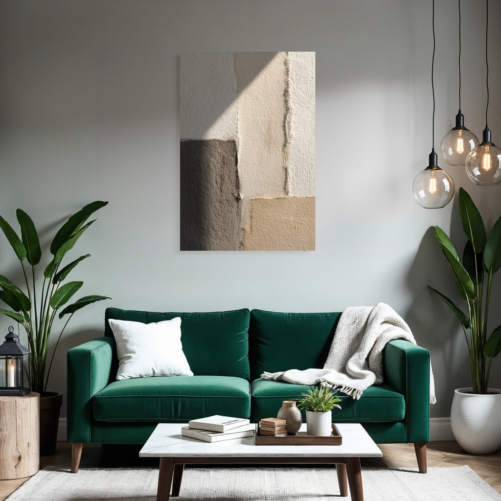 Texturierte Wand Mit Bunten Abschnitten Farbpalette Designkonzept