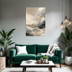 Wolkenillustration In Aquarell Bemalte Himmelszenen In Sanften Farben