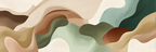 Abstract Artwork Soft Wavy Shapes Muted Color Palette Texture Flow | Japandi | Einrichtungsstile
