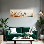 Abstract Botanical Shapes Earthy Tones Modern Aesthetic Aspect Ratio