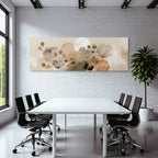 Abstract Botanical Shapes Muted Tones Ratio