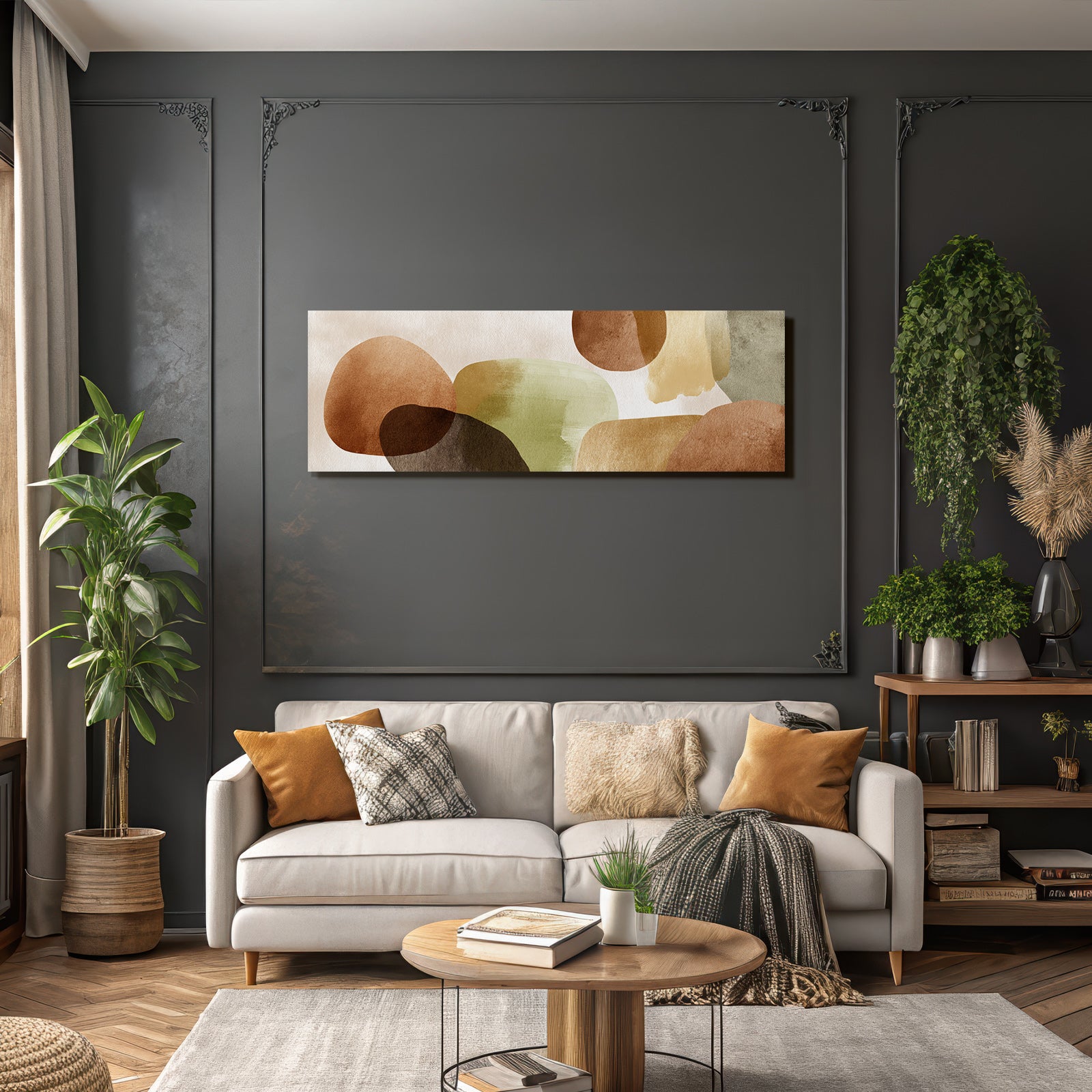 Abstract Design Earthy Tones Shapes Textures