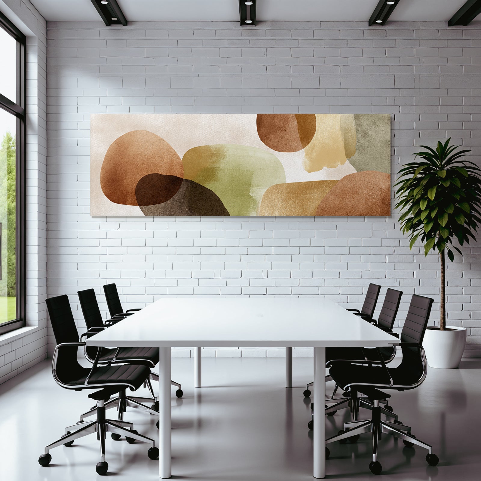 Abstract Design Earthy Tones Shapes Textures