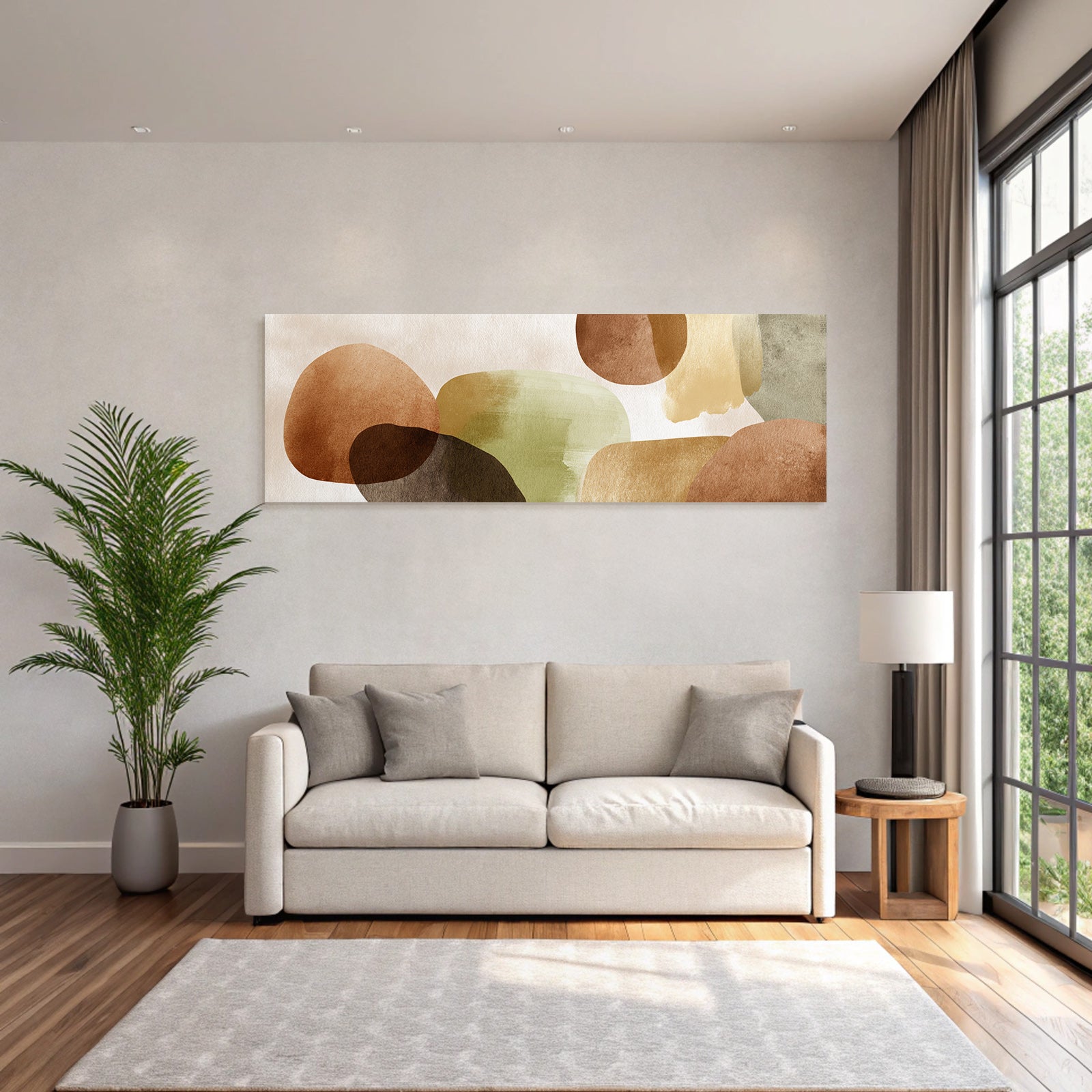 Abstract Design Earthy Tones Shapes Textures