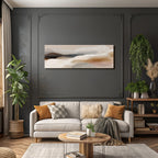 Abstract Painting Soft Colors Natural Shapes