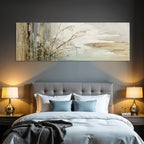 Abstract Plant Landscape Impressionistic Artwork Wide Aspect Ratio