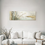 Abstract Plant Landscape Impressionistic Artwork Wide Aspect Ratio