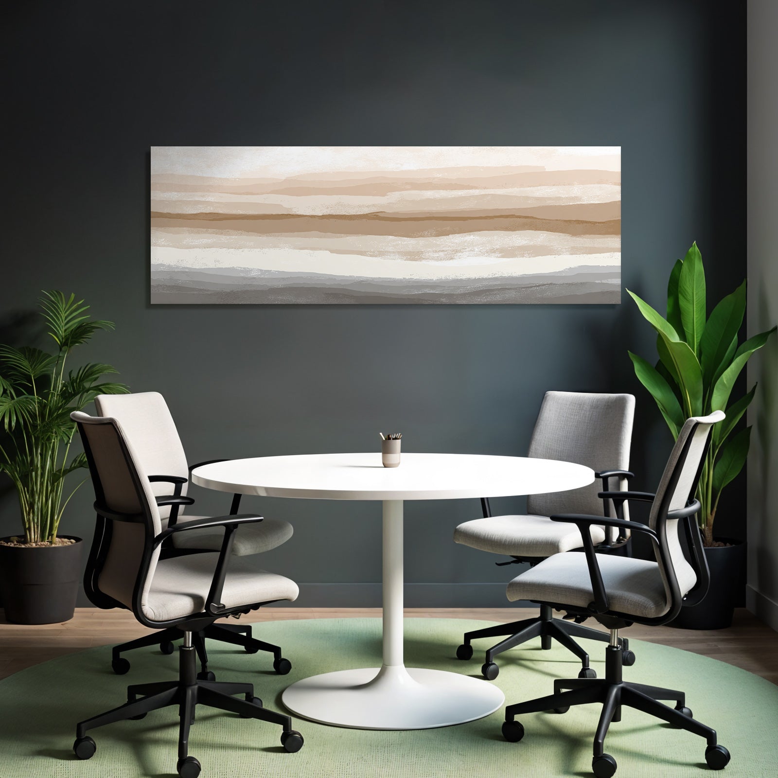 Abstracte Artwork In Erdtoenen