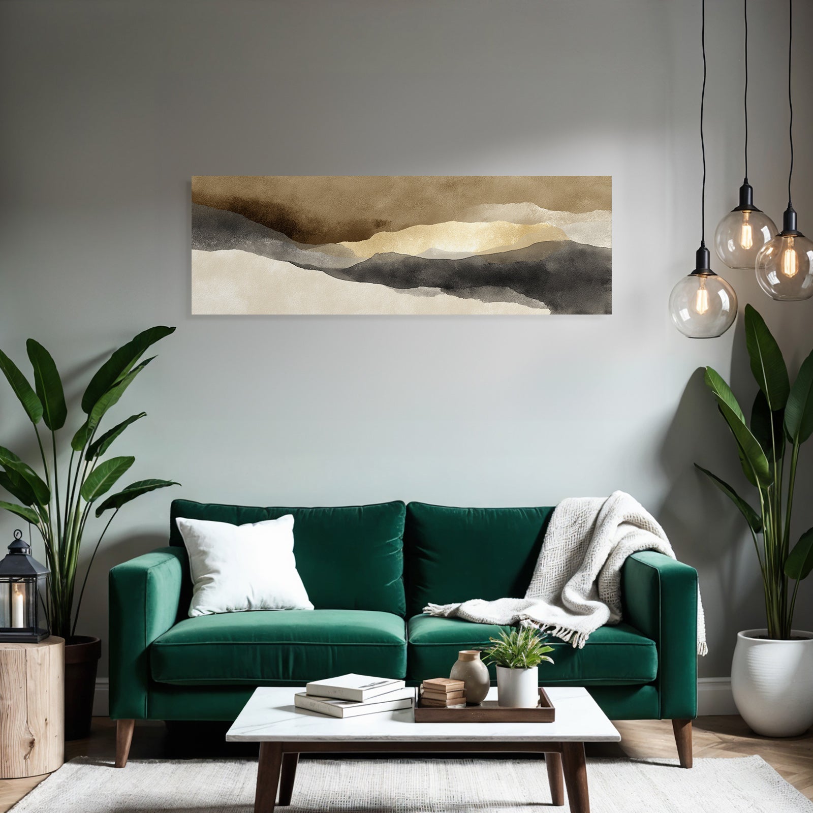 Abstrakte Aquarellgestaltung Erdige Farben