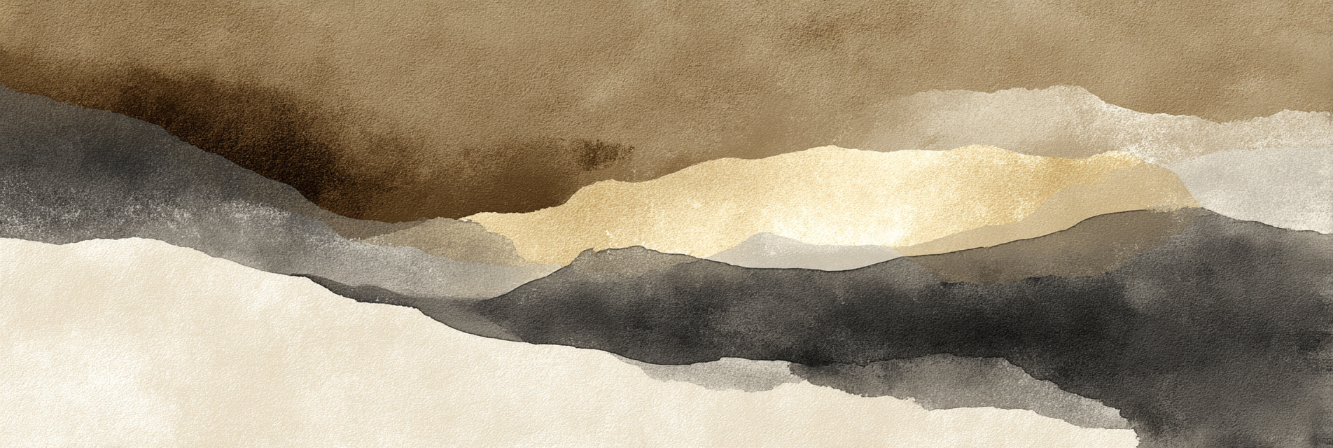 Abstrakte Aquarellgestaltung Erdige Farben | Japandi | Einrichtungsstile