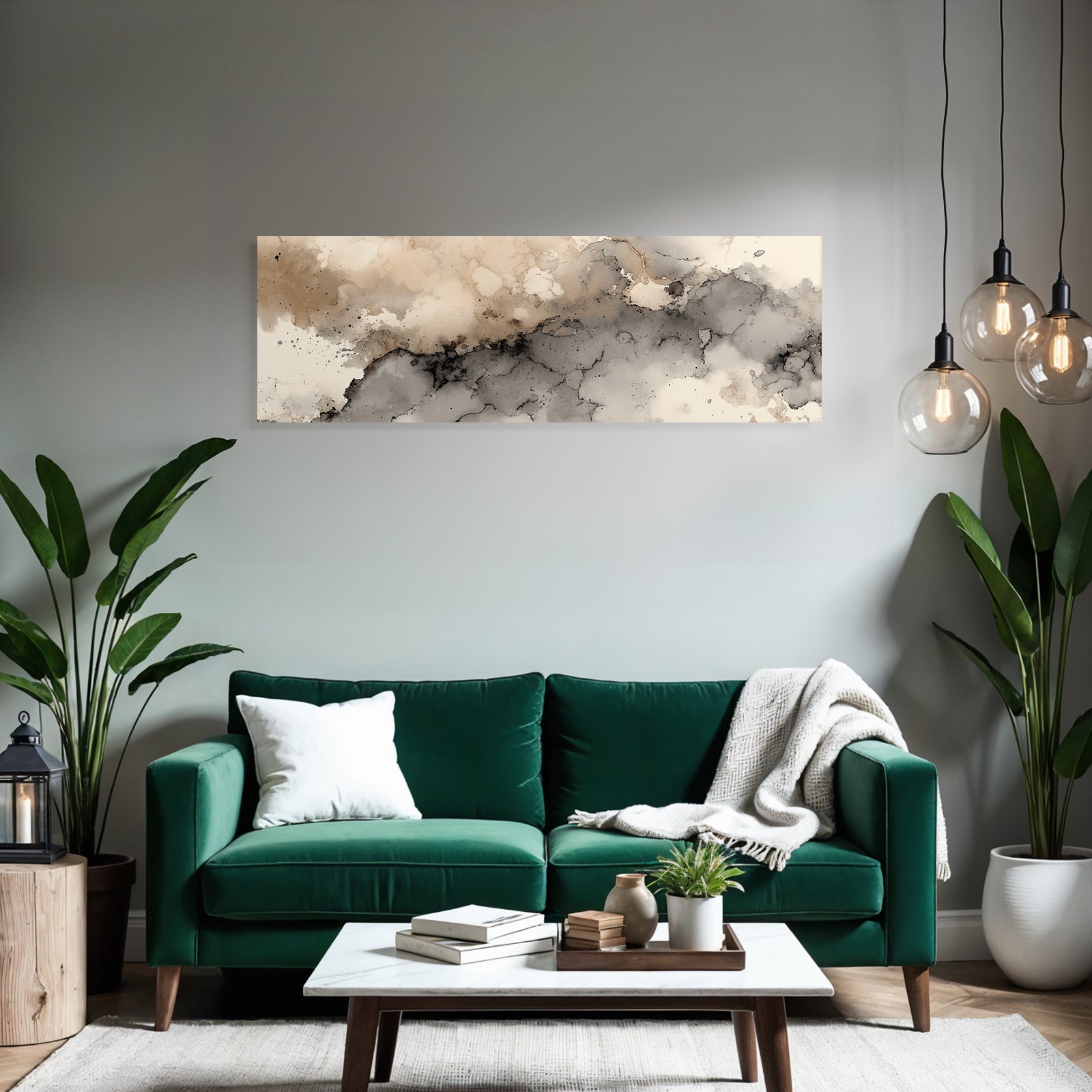Abstrakte Aquarellmalerei In Warmen Farben