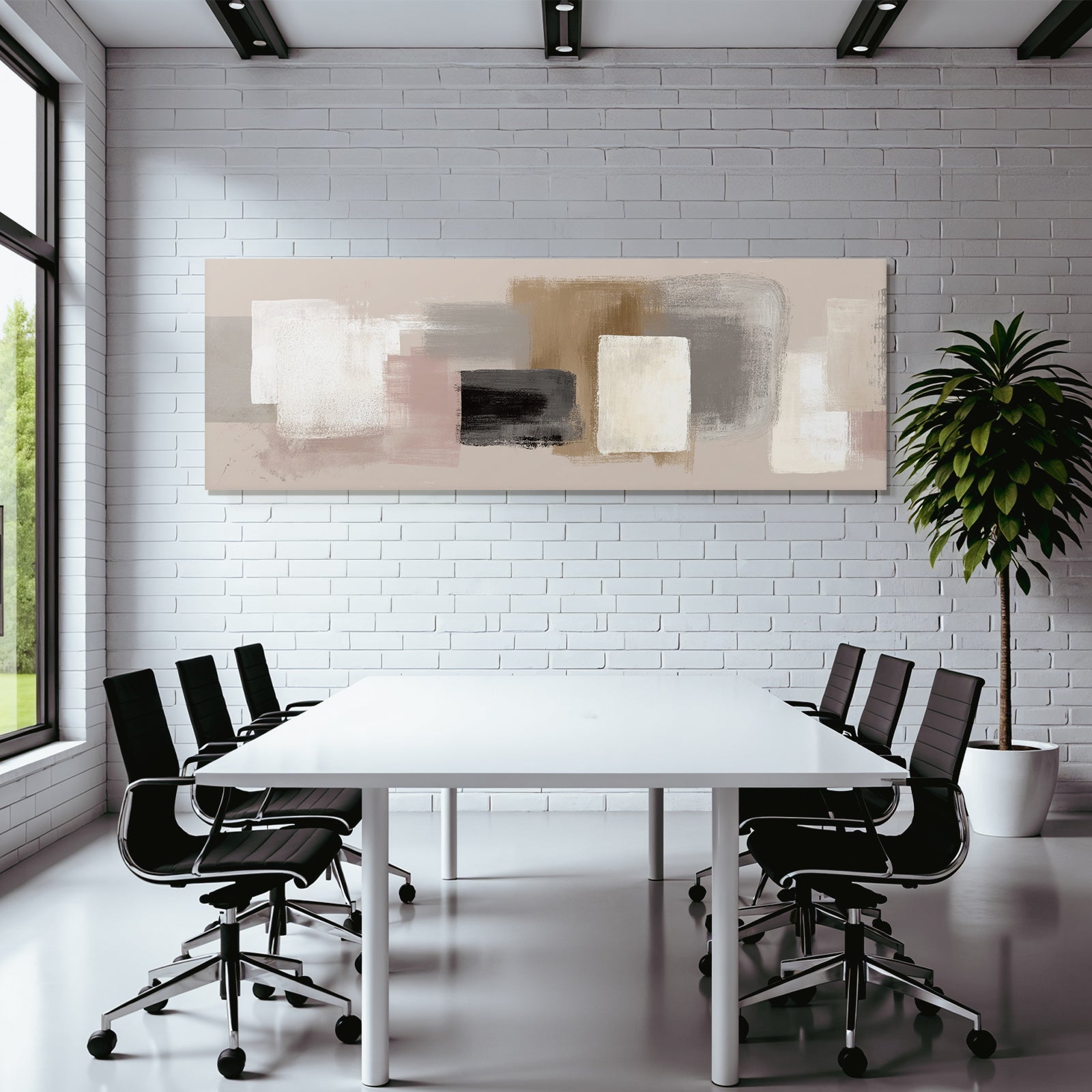 Abstrakte Kunst Formen Pinselstriche Blassen Farben