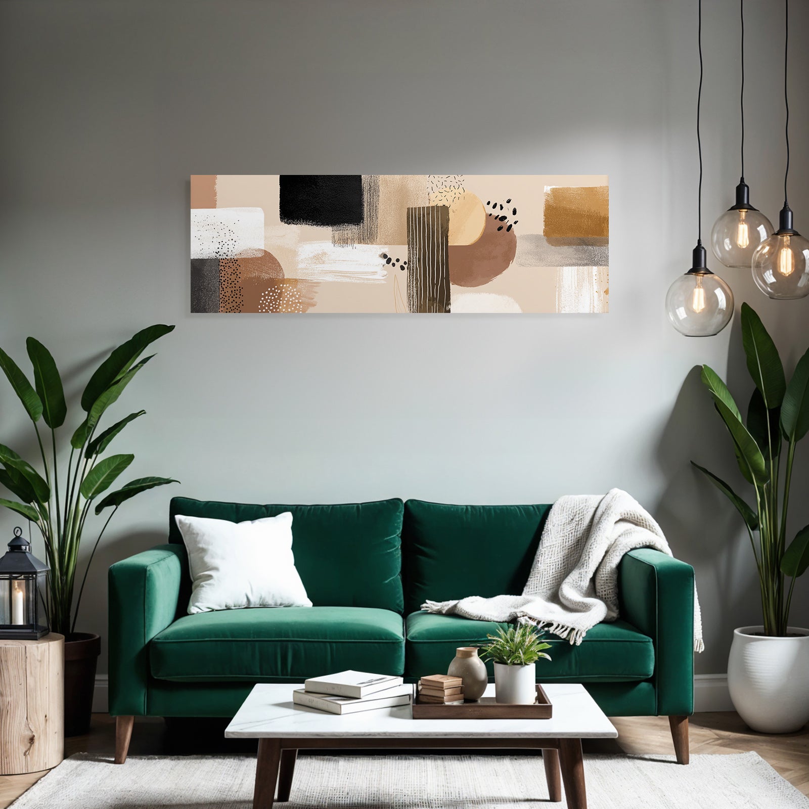 Abstrakte Kunst Mit Formen Und Farben Kreise Rechtecke Striche