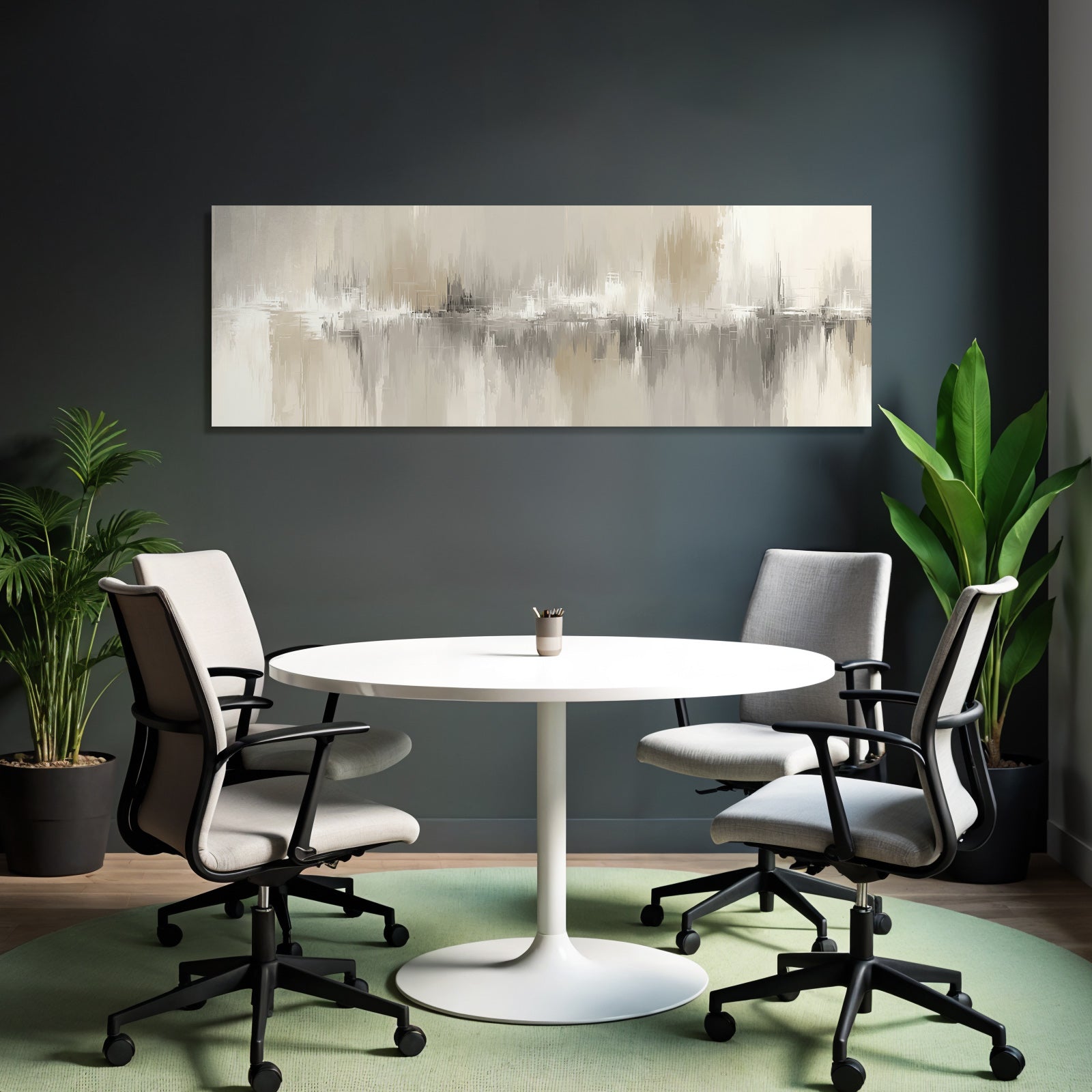 Abstrakte Kunst Neutrale Farben Bildgestaltung