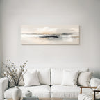 Abstrakte Kunst Sanfte Farben Beige Grau Pfirsich