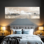 Abstract Art Soft Colors Beige Gray White