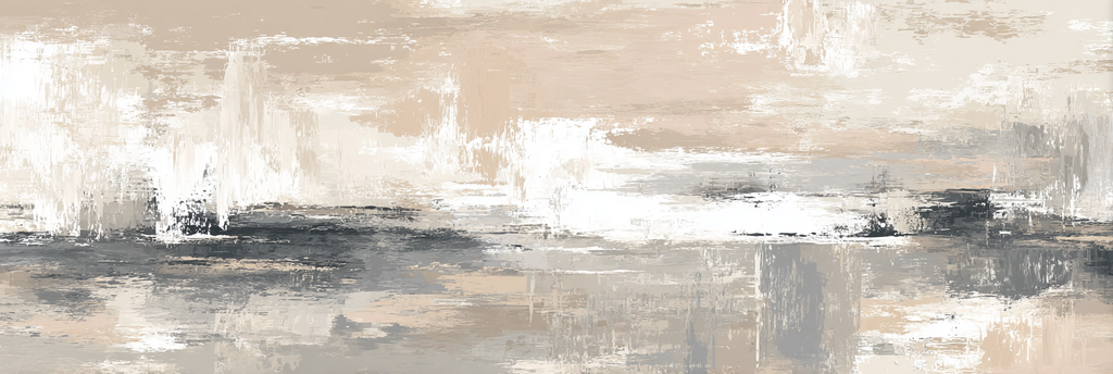 Abstrakte Kunst Weiche Farben Beige Grau Weiss | Japandi | Einrichtungsstile