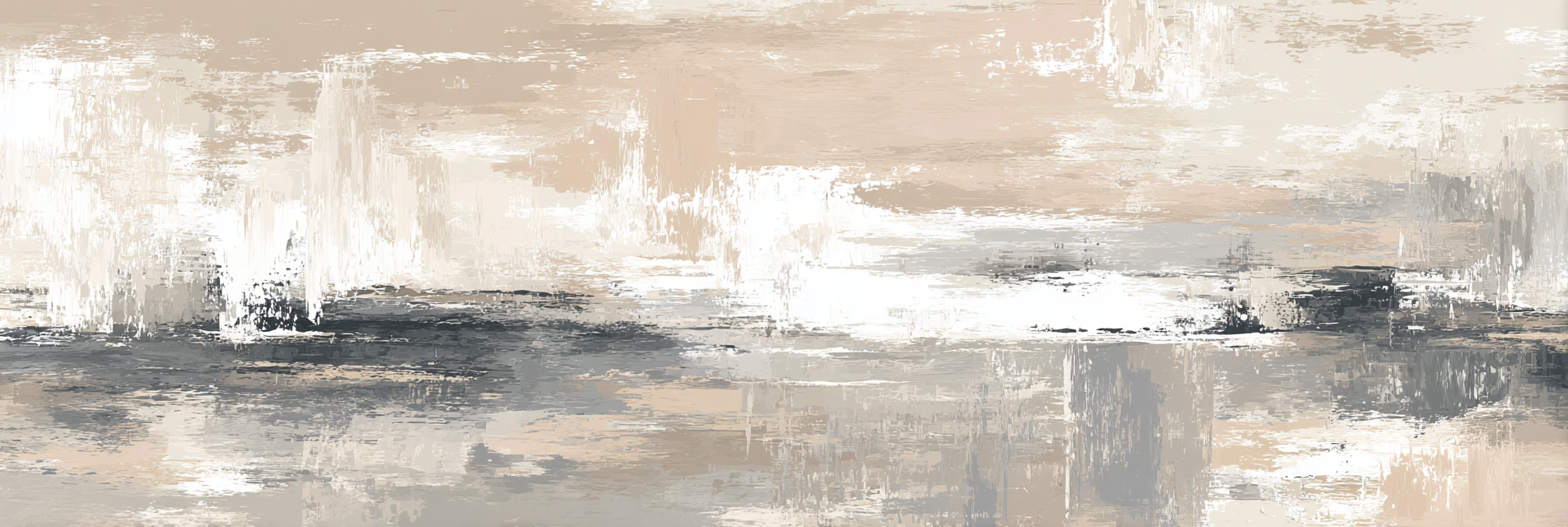 Abstrakte Kunst Weiche Farben Beige Grau Weiss | Japandi | Einrichtungsstile