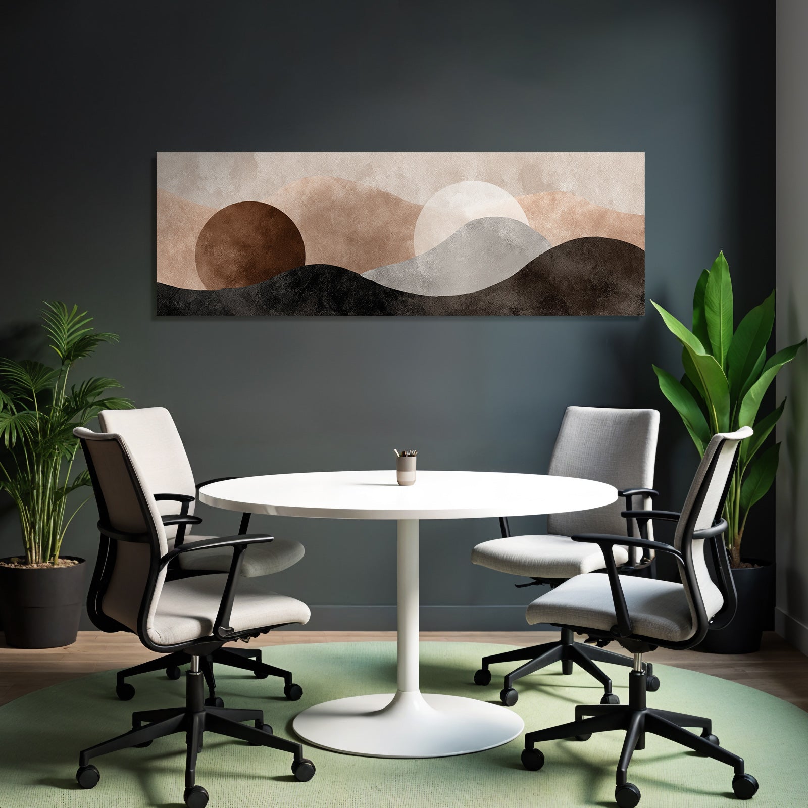 Abstract Landscape Design Colors Shapes Structures