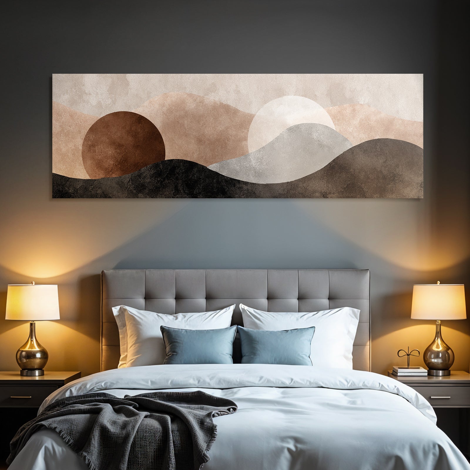 Abstract Landscape Design Colors Shapes Structures