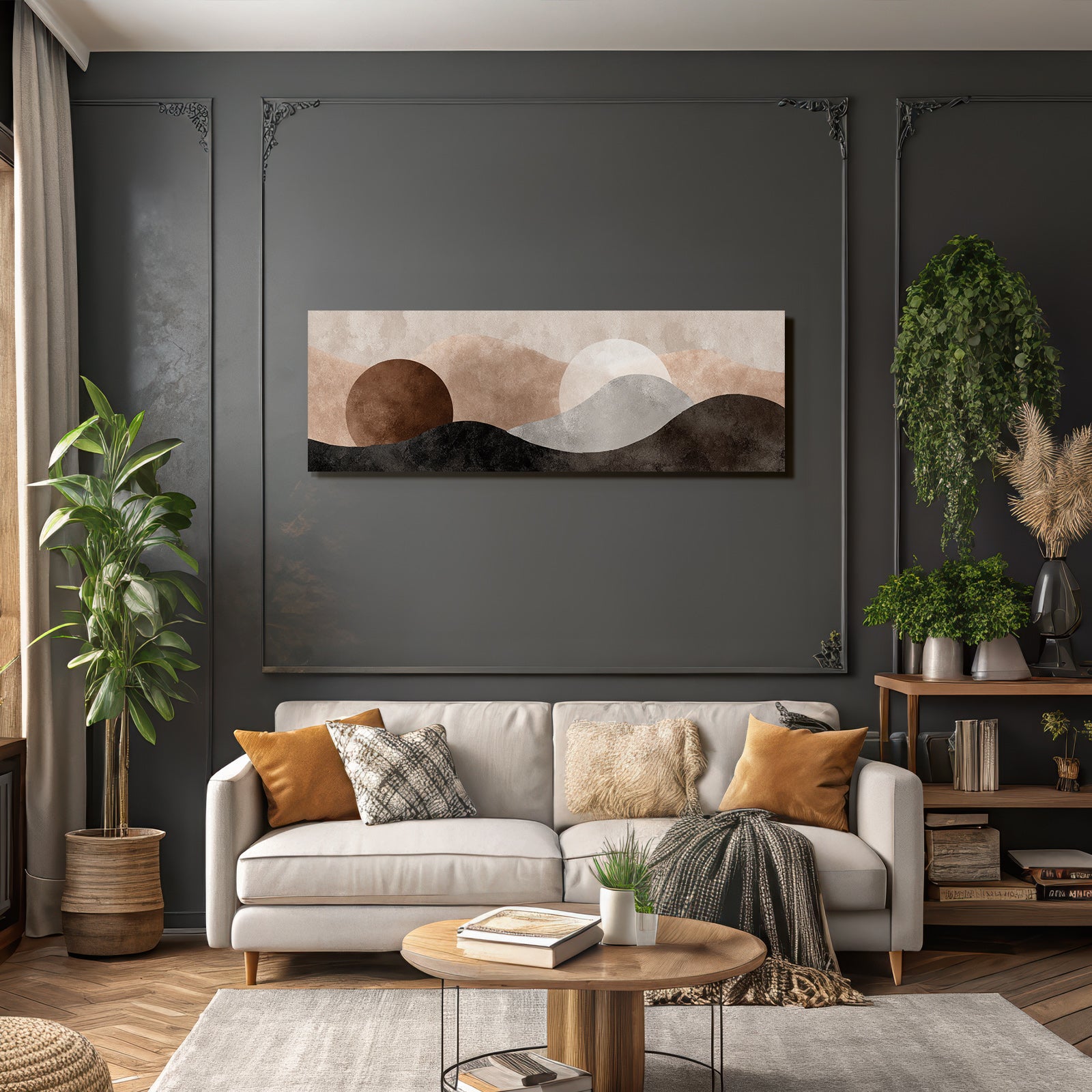 Abstract Landscape Design Colors Shapes Structures