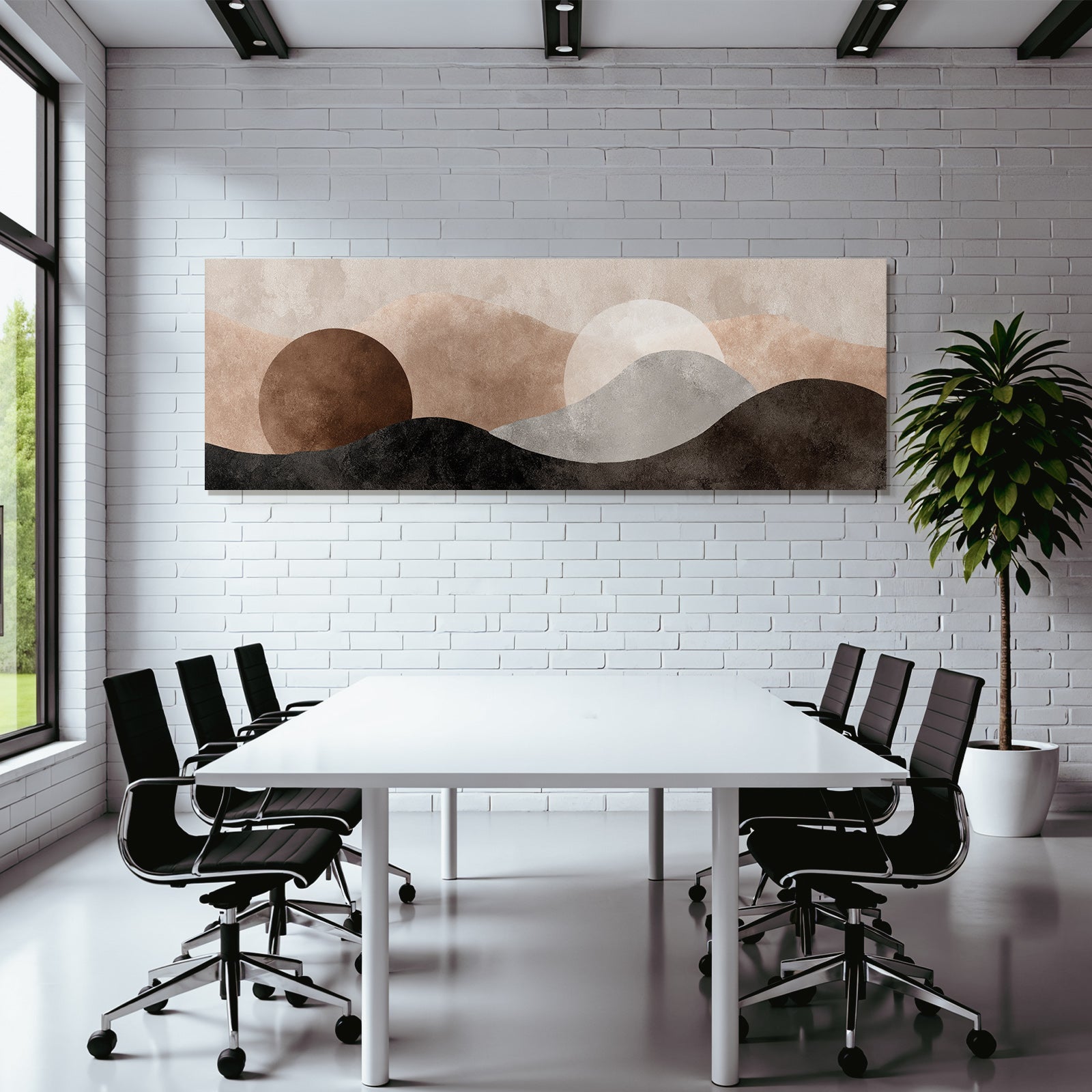 Abstract Landscape Design Colors Shapes Structures