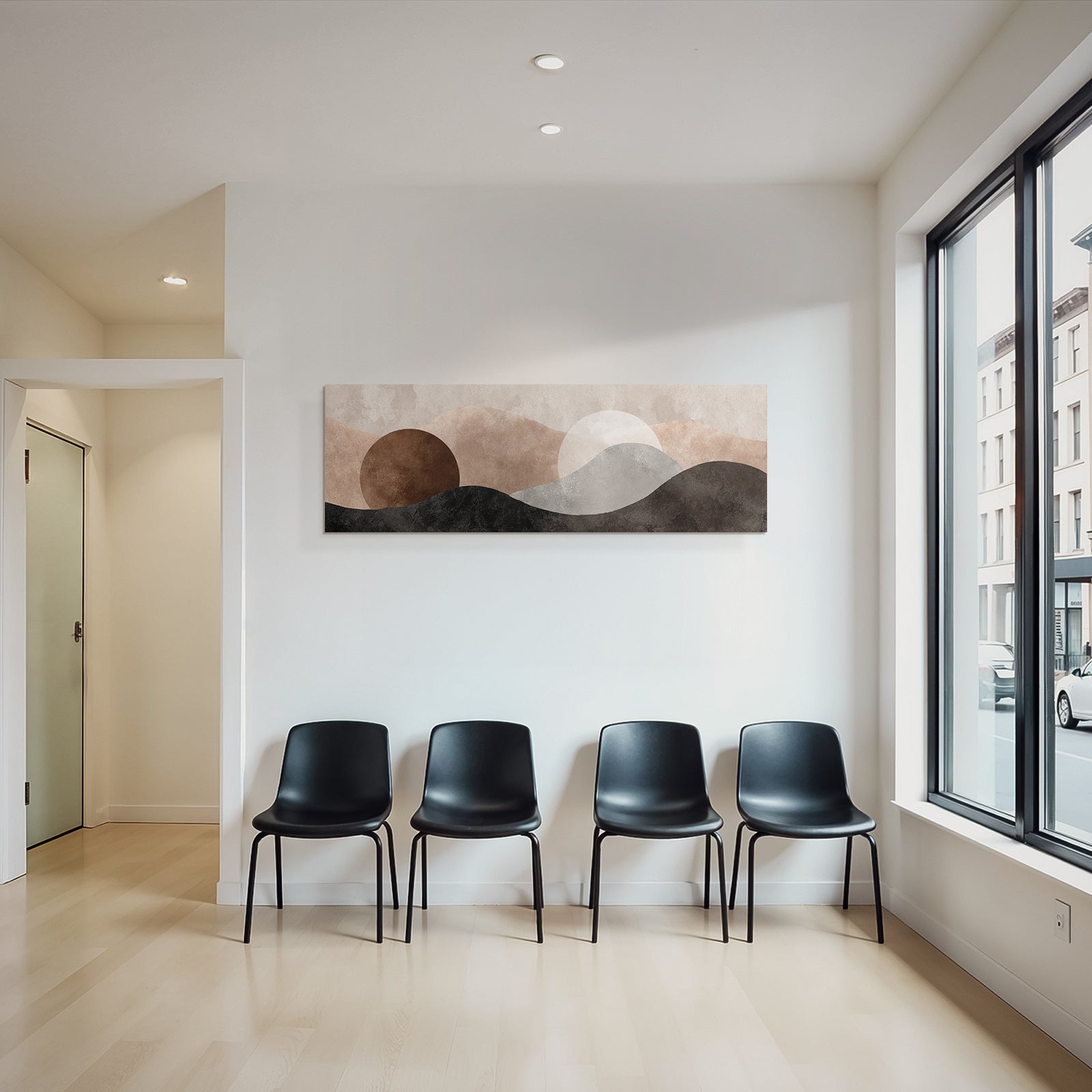 Abstract Landscape Design Colors Shapes Structures