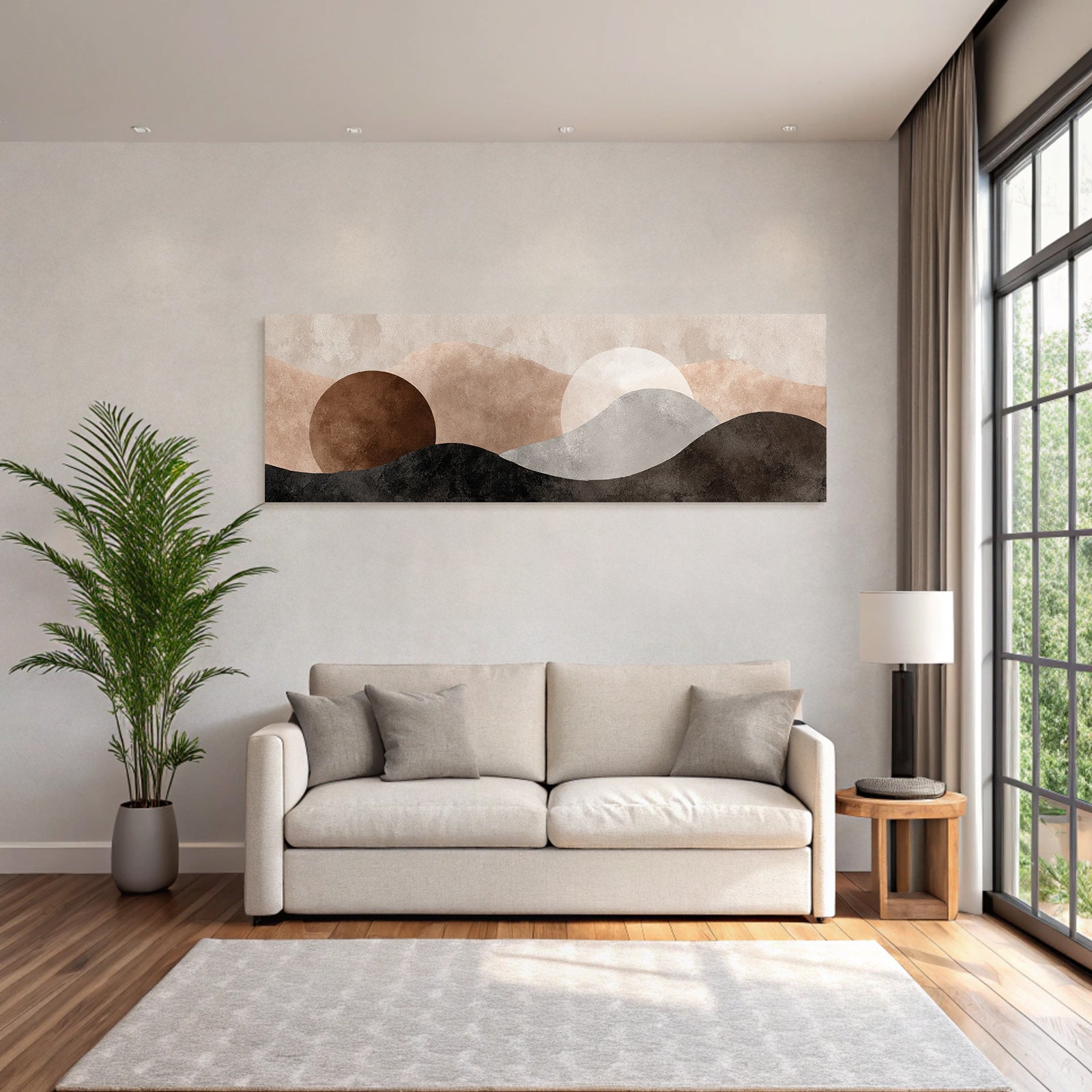 Abstract Landscape Design Colors Shapes Structures