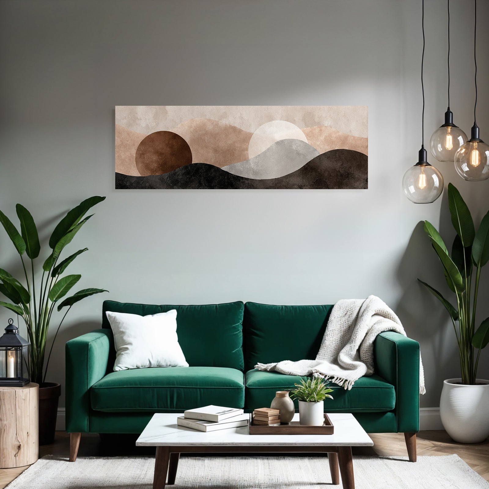 Abstract Landscape Design Colors Shapes Structures
