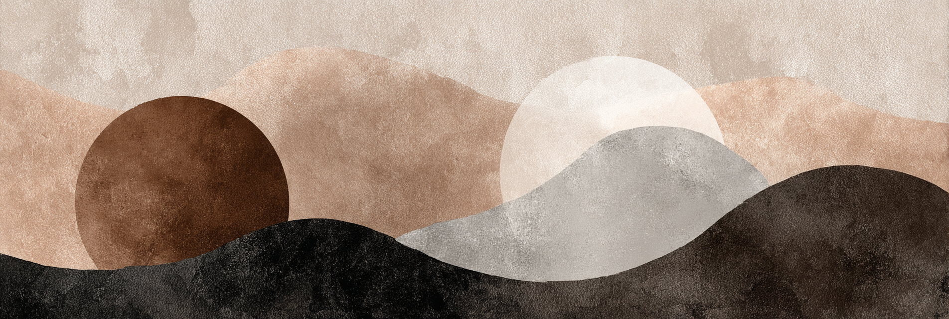 Abstrakte Landschaft Design Farben Formen Strukturen | Japandi | Einrichtungsstile