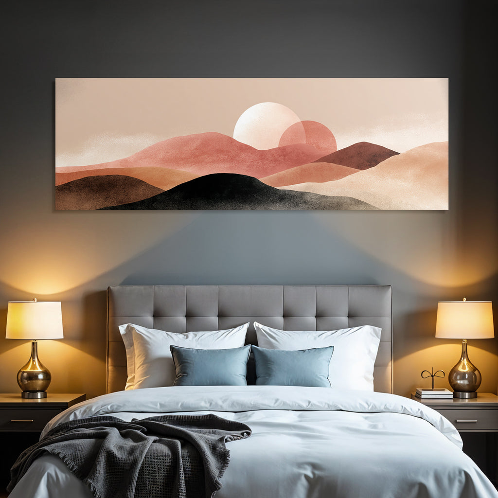 Abstrakte Landschaft Mit Huegeln Und Kreisformen