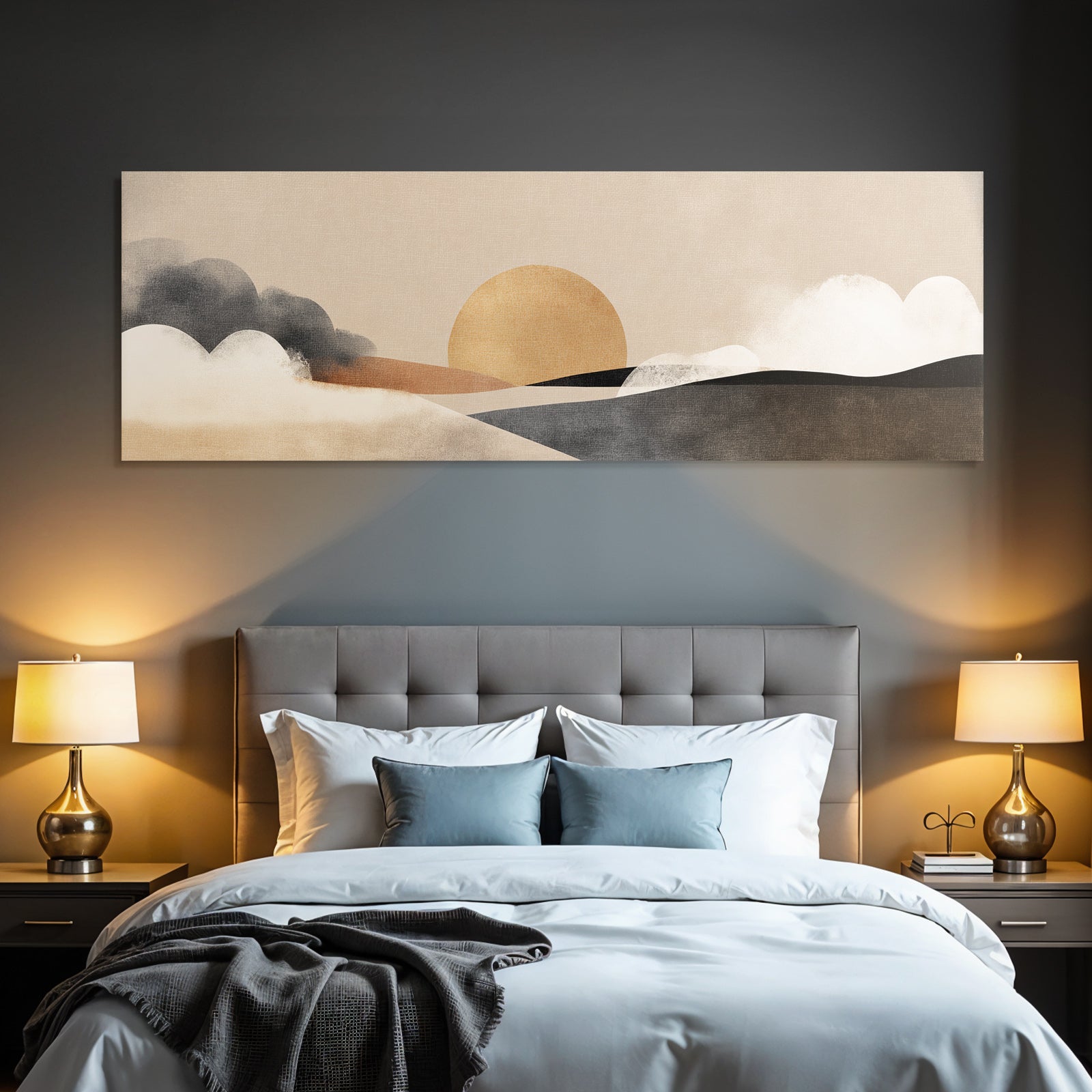 Abstract Landscape Warm Colors Soft Shapes Textures