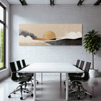 Abstract Landscape Warm Colors Soft Shapes Textures