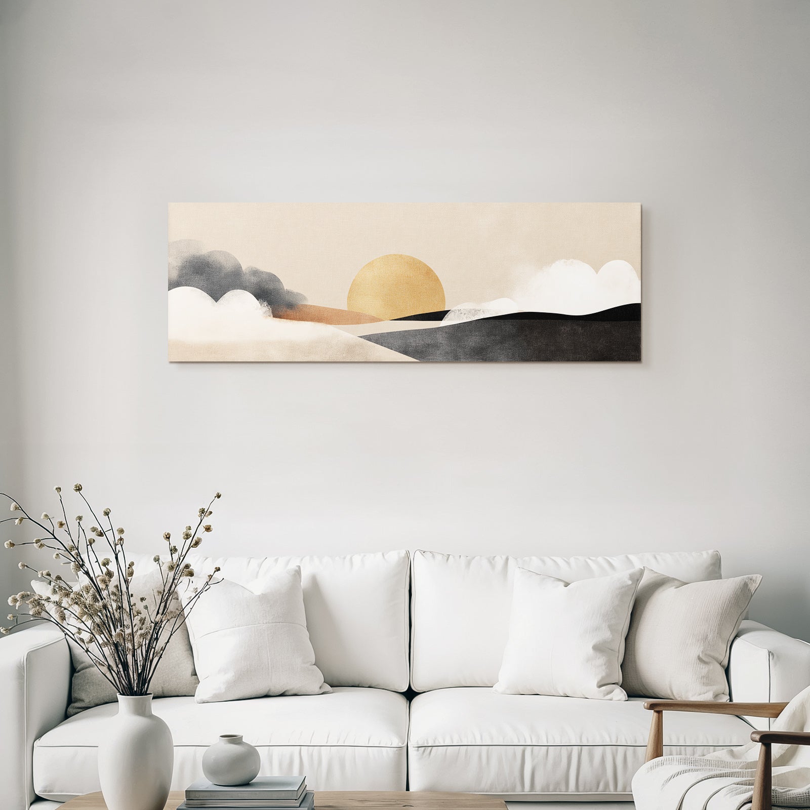 Abstract Landscape Warm Colors Soft Shapes Textures