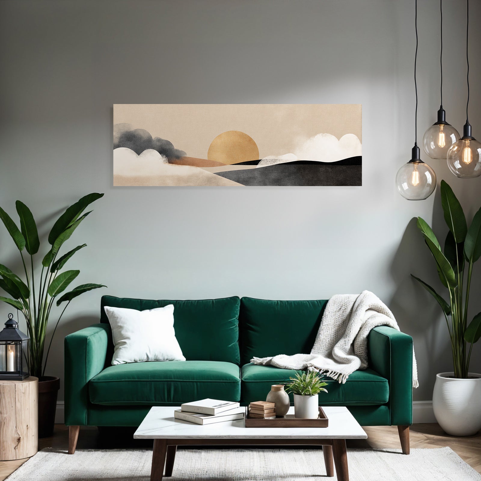 Abstract Landscape Warm Colors Soft Shapes Textures
