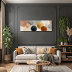 Abstract Painting Circles Soft Colors And Textures
