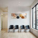 Abstract Painting Circles Soft Colors And Textures