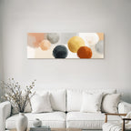 Abstract Painting Circles Soft Colors And Textures