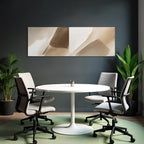 Abstraktes Aquarell Design Beigetoene Braun