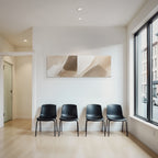 Abstraktes Aquarell Design Beigetoene Braun