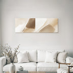 Abstraktes Aquarell Design Beigetoene Braun