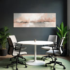 Abstraktes Bild Mit Sanften Farben Beruhigende Landschaft Oder Reflexion