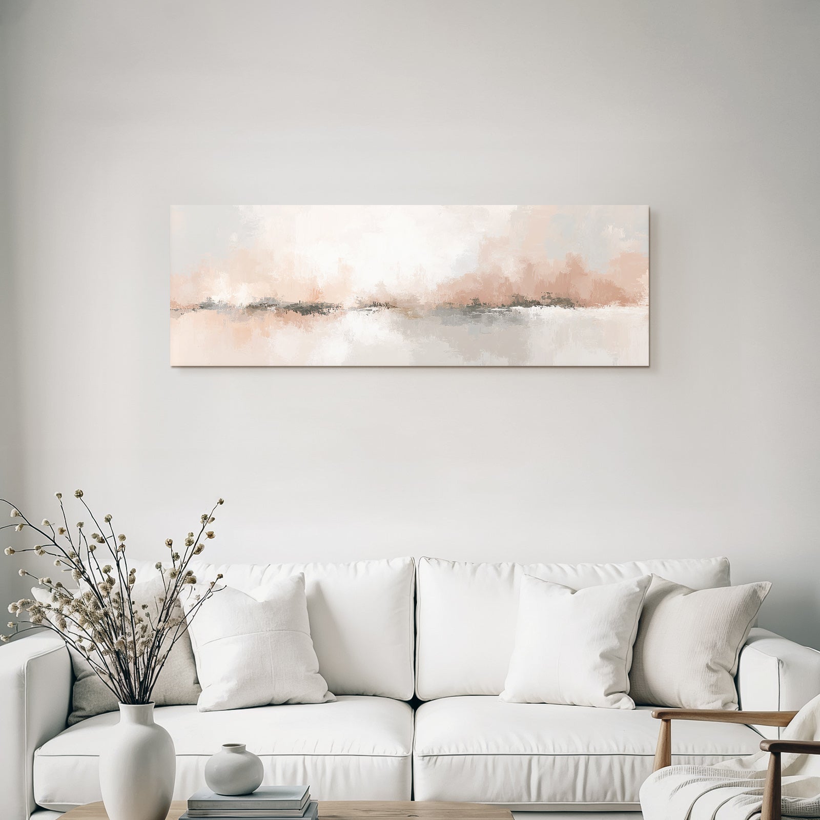 Abstract image with soft colors, calming landscape or reflection