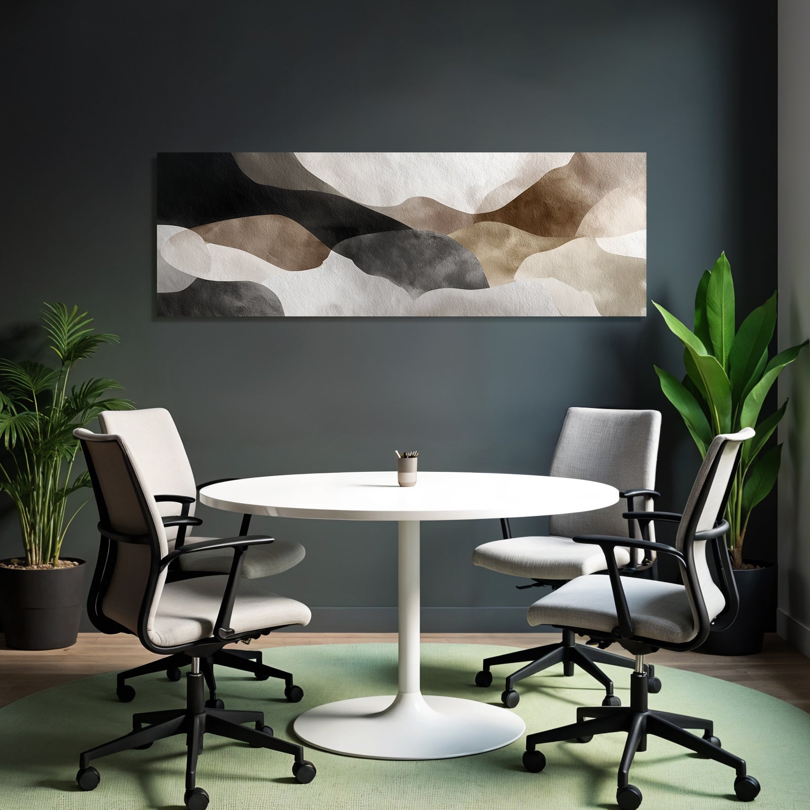 Abstract design Earthy tones Fluid shapes