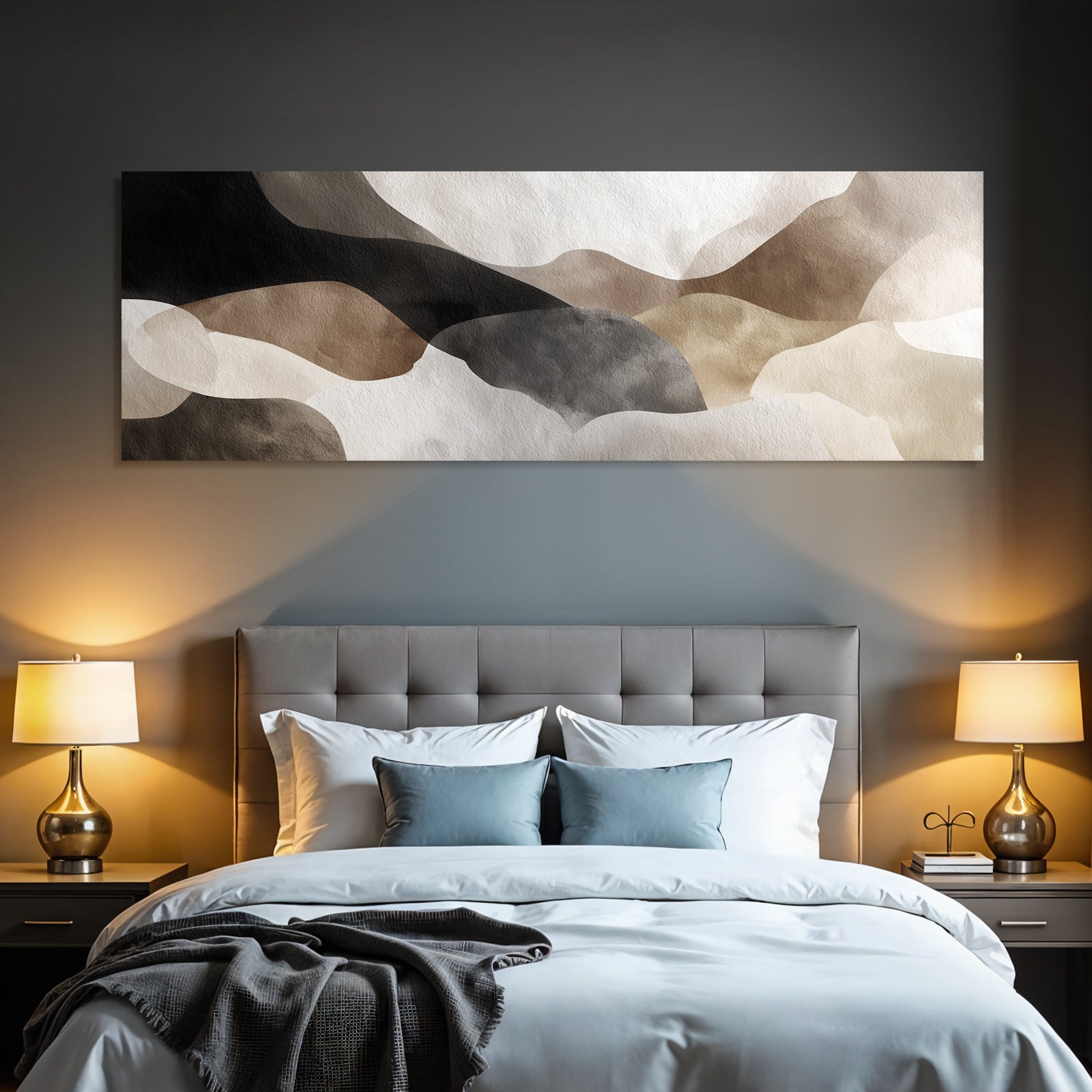 Abstract design Earthy tones Fluid shapes