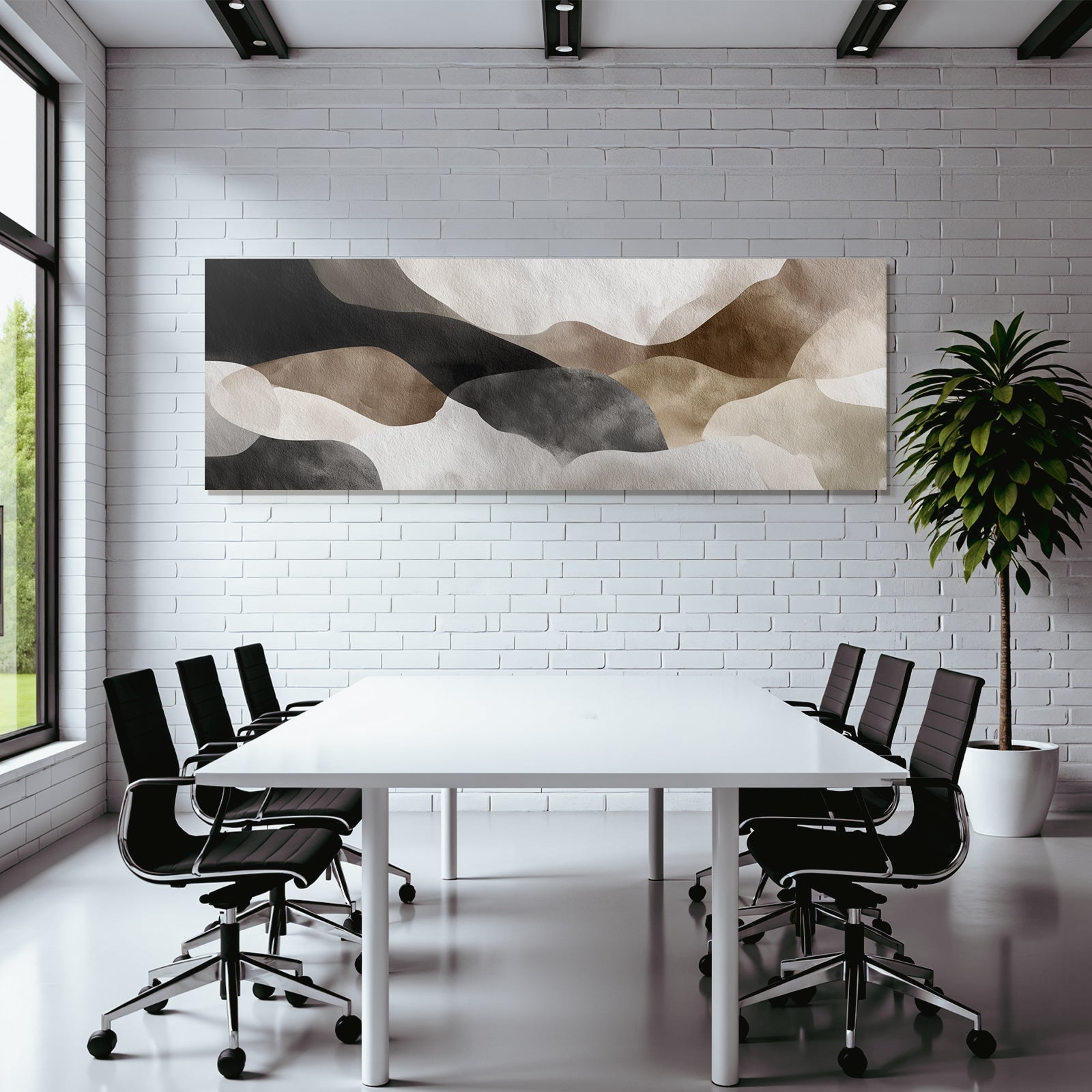 Abstract design Earthy tones Fluid shapes