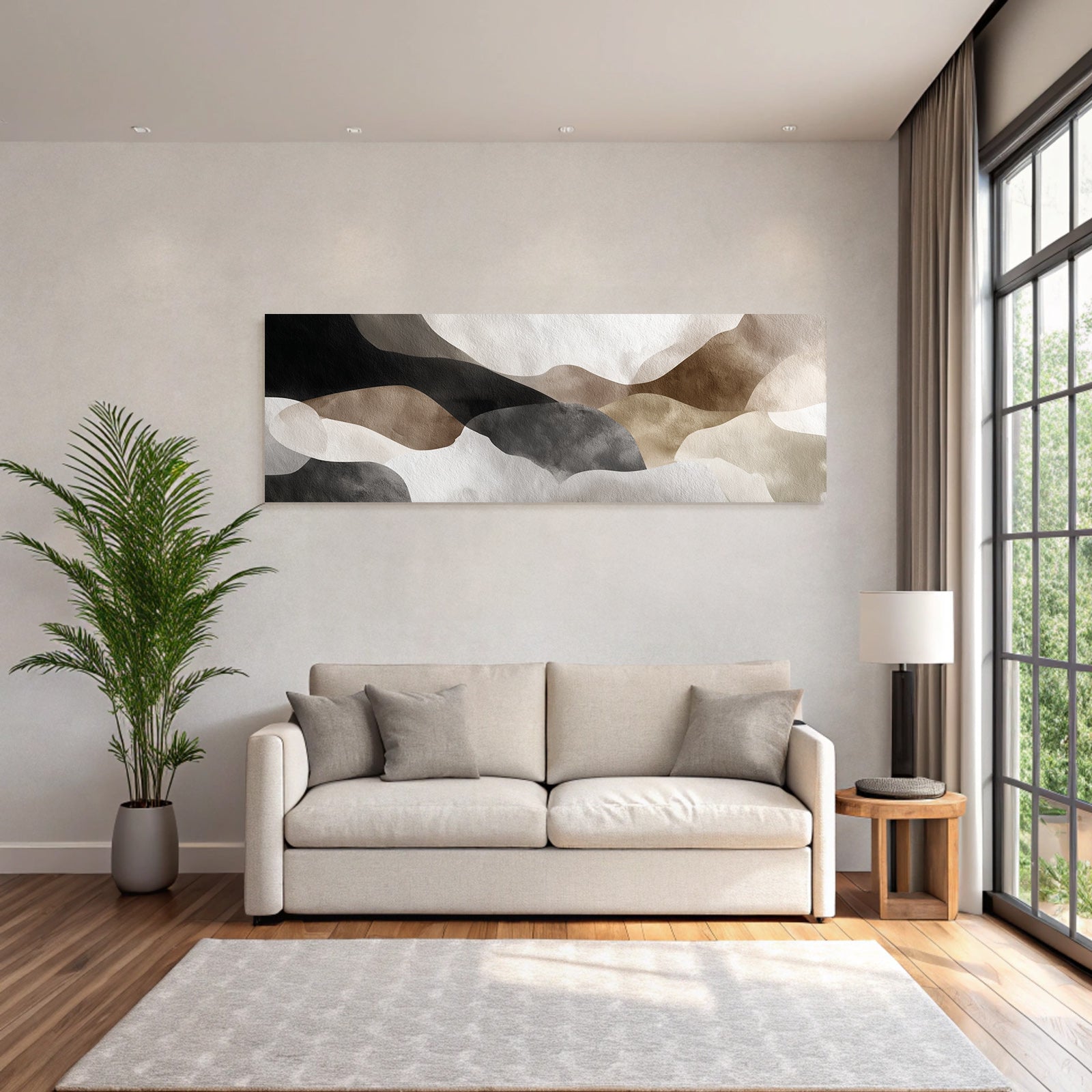 Abstract design Earthy tones Fluid shapes