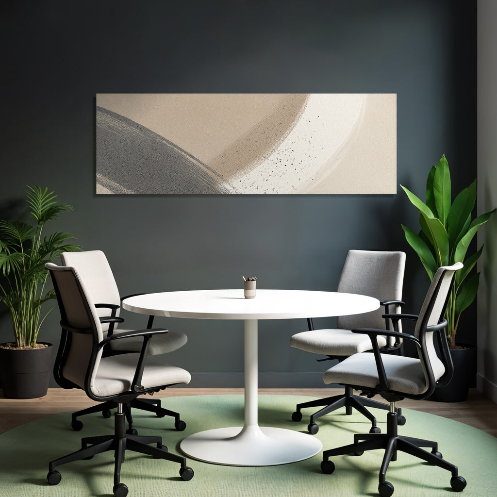 Abstraktes Design Erdige Toene Texturen Modern Aesthik Weiche Formen
