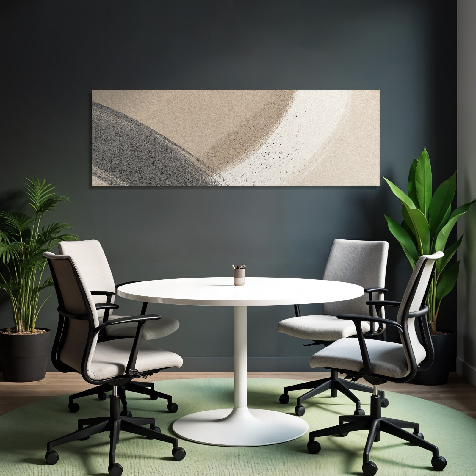 Abstract Design Earthy Tones Textures Modern Aesthetics Soft Shapes